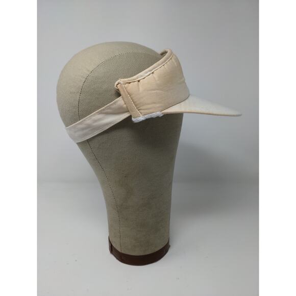 Citgo Gas Sun Visor Slideback Hat White Heavy Stains Embroidered - Picture 5 of 9